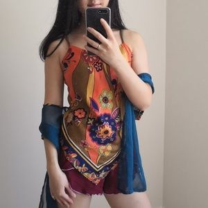 Exotic Vintage Silk Camisoles and vest